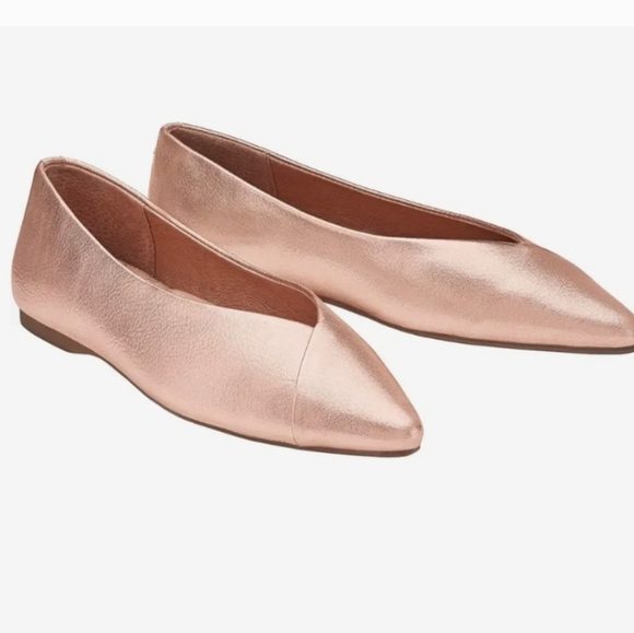 Birdies The Goldfinch Ballet Flats in Rose Gold Size 9 - Picture 12 of 12